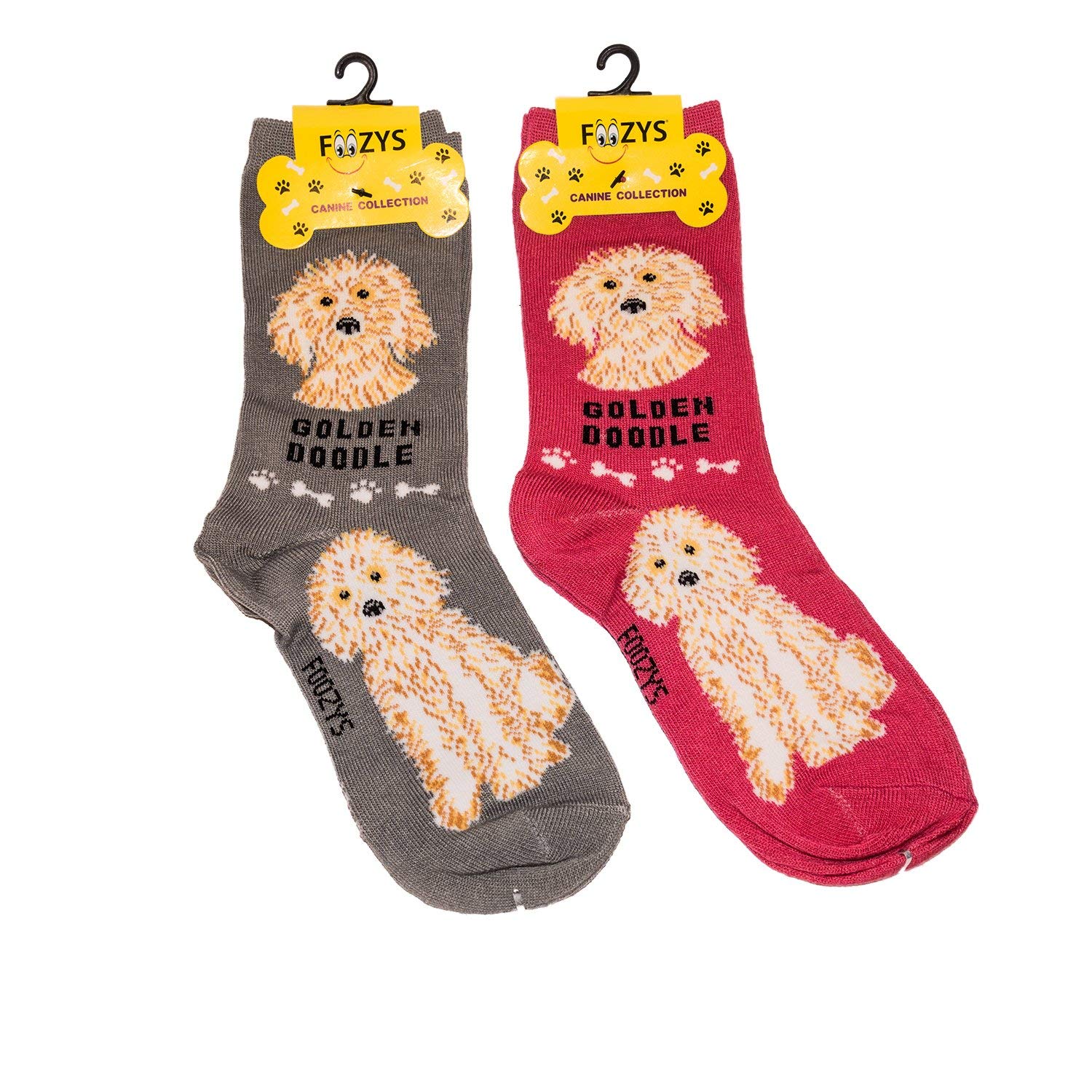 Foozys Women's Goldendoodle Unisex Crew Socks | Canine/Dog Collection |