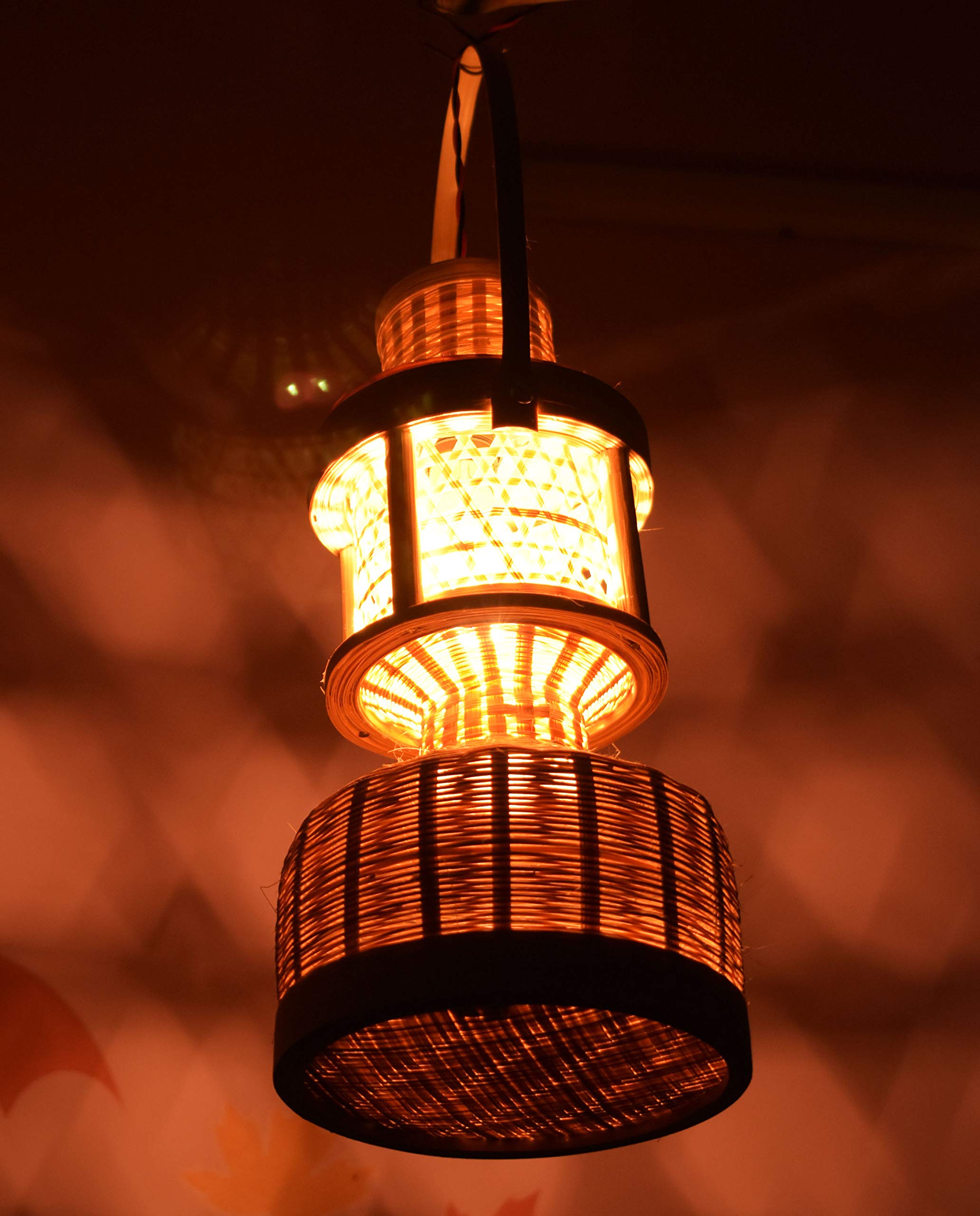 Petromax Bamboo Pendant Lamp Shade, Set of 1