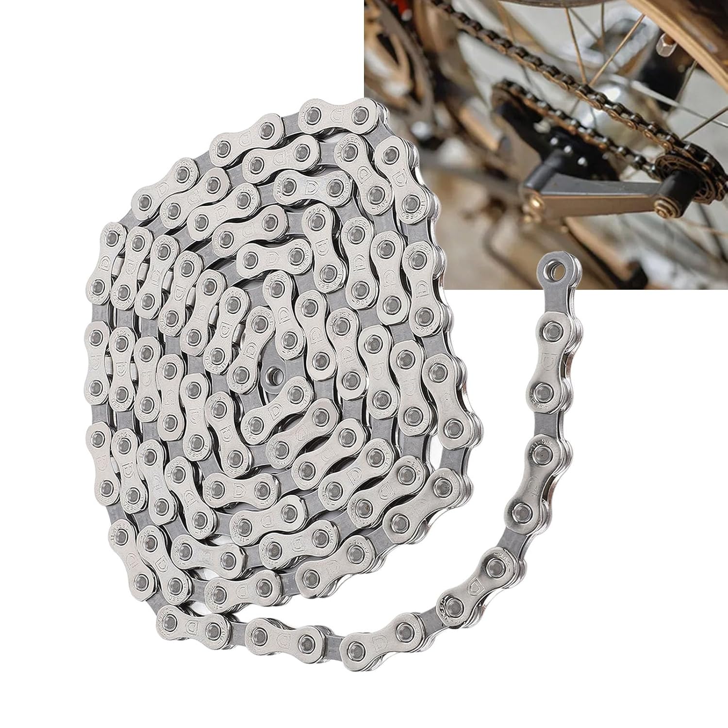 11 Speed Mountain Cycling Chain, High Strength Steel Bike Chain with 118 Links, Precision - Engineered Variable Speed Chain for Smooth Shifting and Long - Distance Rides