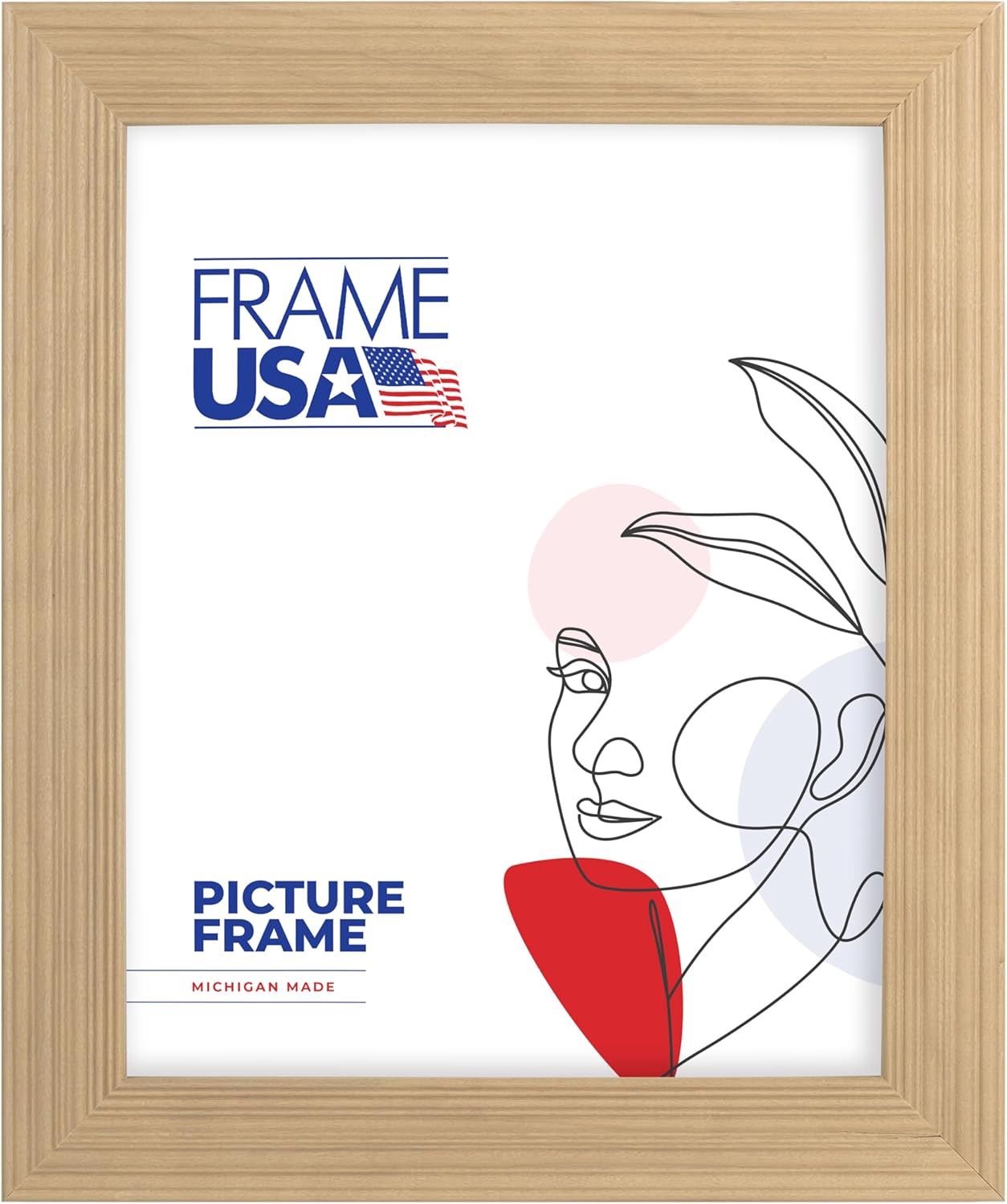 Frame USA 22x32 Picture Frame, Brown, Timber Series, Wall Hanging Frame with High Clarity Plexiglass