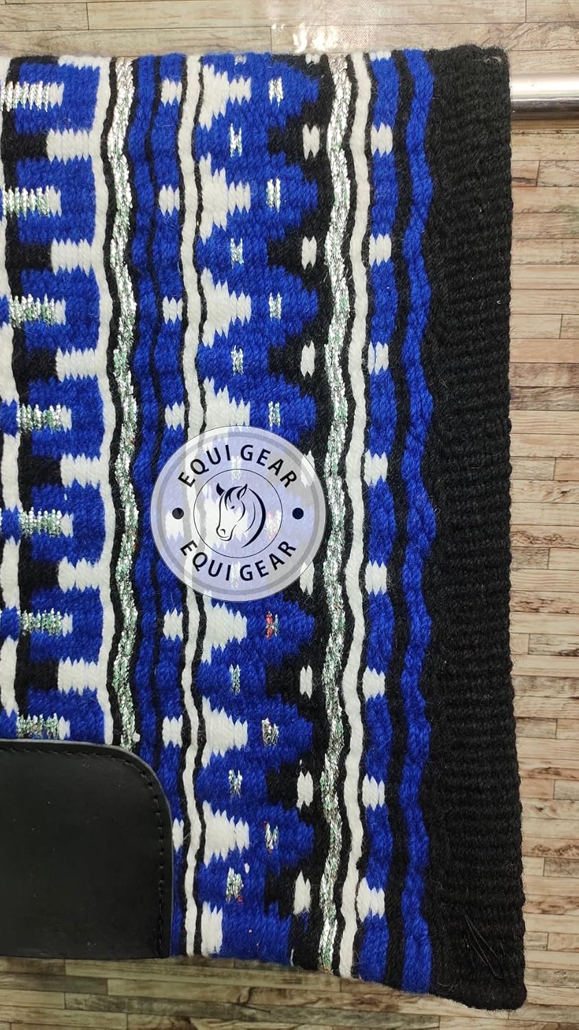 Horse Western Show Saddle Blanket/New Zealand Wool Western Saddle Blanket Top Wool Pad Sensor Flex (Customization Available) N263