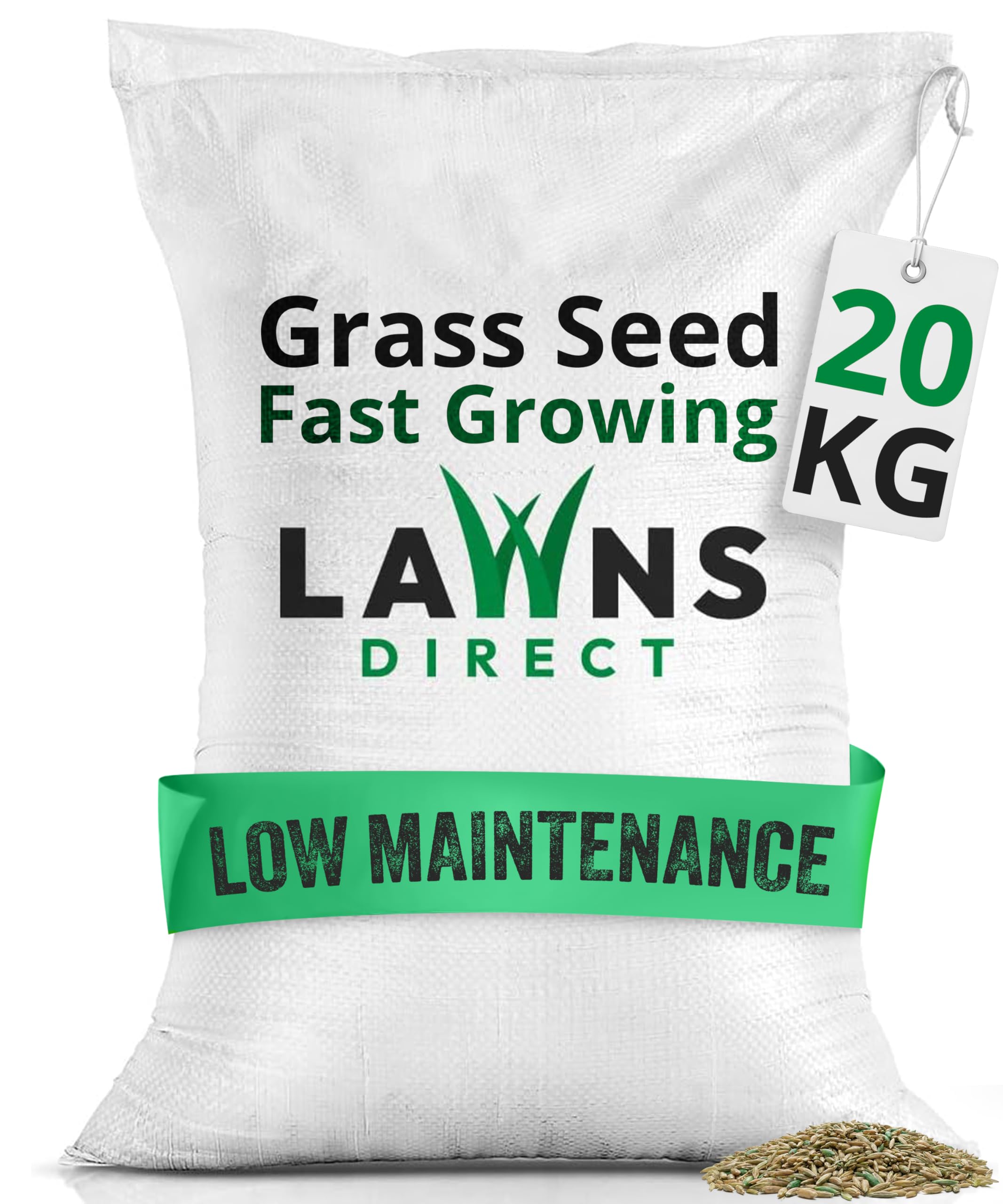 Lawns Direct™ ProGrass™ 20kg Low Maintenance Professional Fine Turf Grass Seed for that Perfect Manicured Lawn, Golf Fairways, Sports Grounds & Council-Run Areas Covering 571-1000m² — image 1