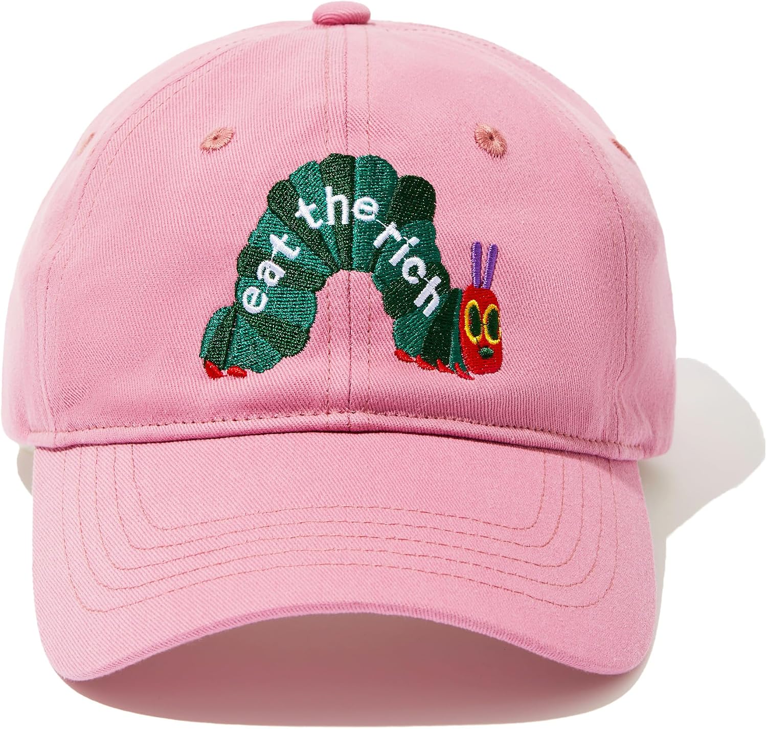 Eat The Rich Hungry Caterpillar Trendy Cute Hat Men & Women Baseball Cap Adjustable Cotton dad hat