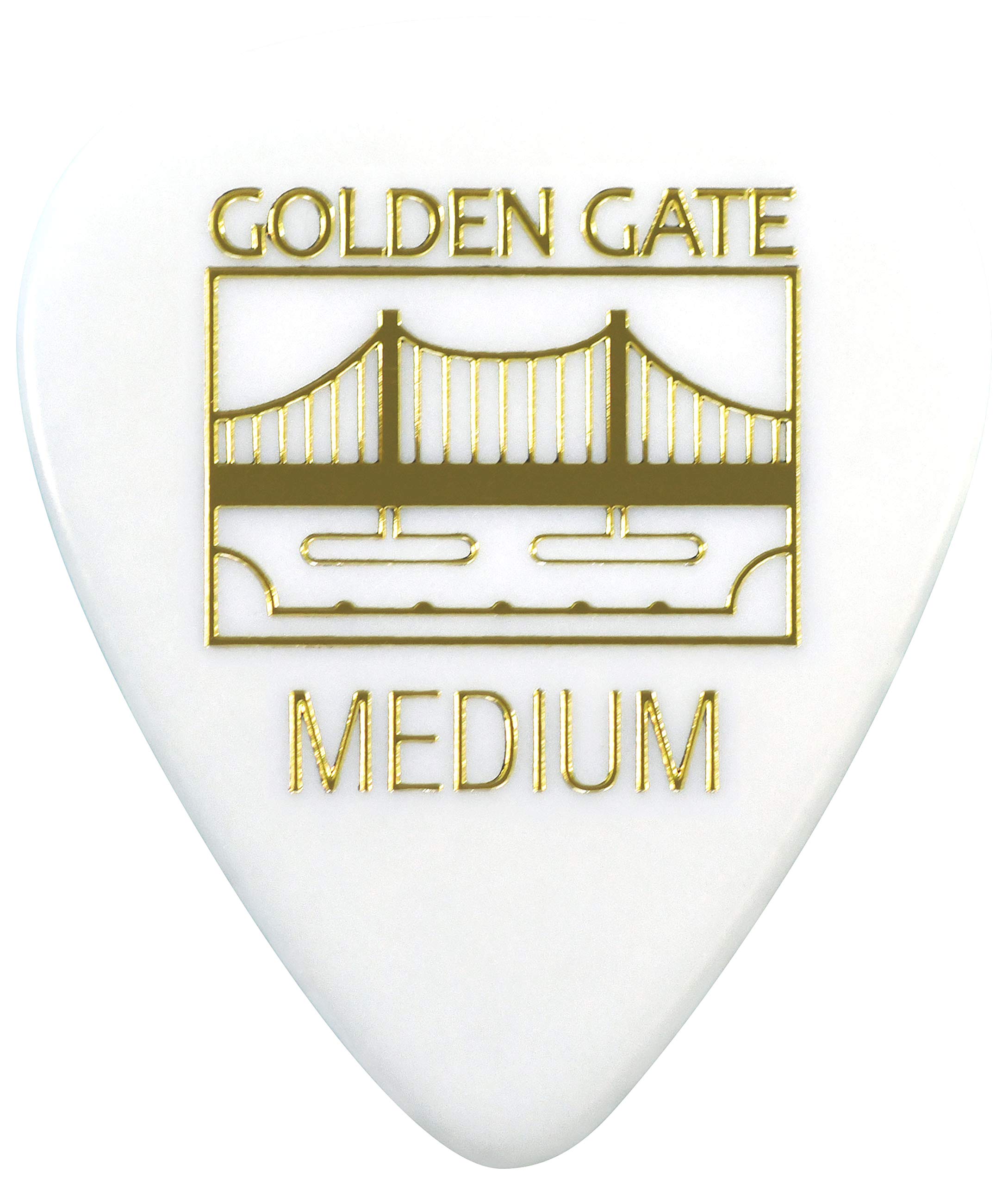 Golden Gate MP-444 Sideman Shape - Púas para guitarra (0,75 mm de grosor), color blanco