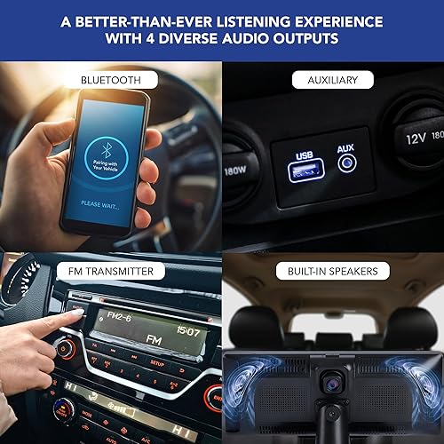 Miniatura 6 de PortVDU - Estéreo inalámbrico portátil para automóvil Carplay con cámara de tablero HD - Pantalla IPS HD de 9.3 pulgadas, Android Auto, cámara de