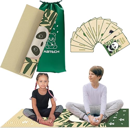 Juego de esterillas de yoga para niños y niñas, muñeca, unicornio, sirena, panda, dinosaurio y bajo el agua, sin productos químicos, no tóxico,