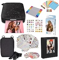 Vista 25 de HP Sprocket Impresora fotográfica instantánea portátil 2x3 (Rosado) Paquete inicial