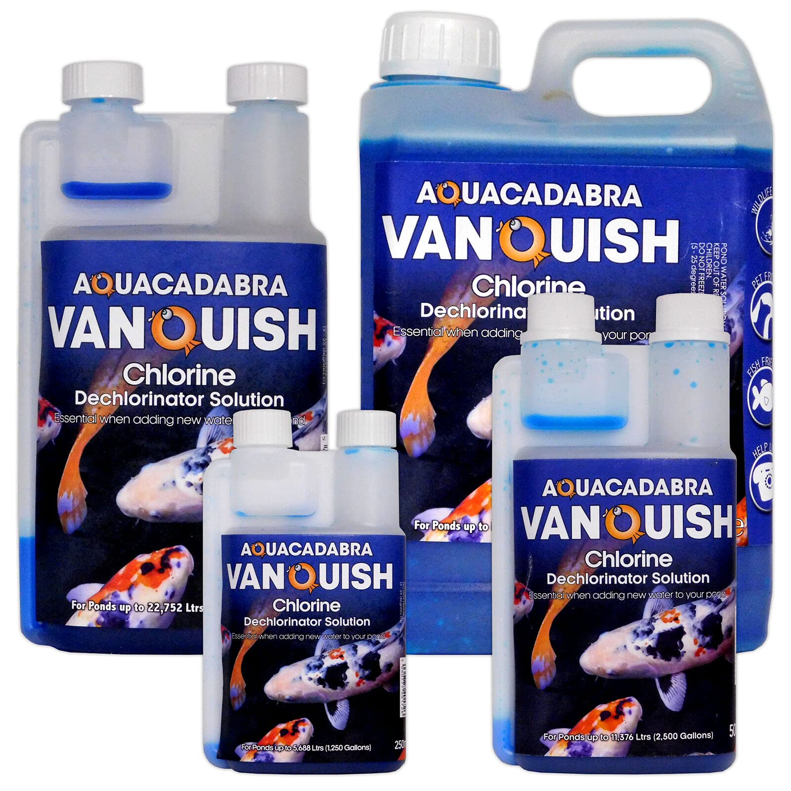 AquacadabraVanquish Chlorine Dechlorinator Tap Safe Pond Water Solution 2.5L