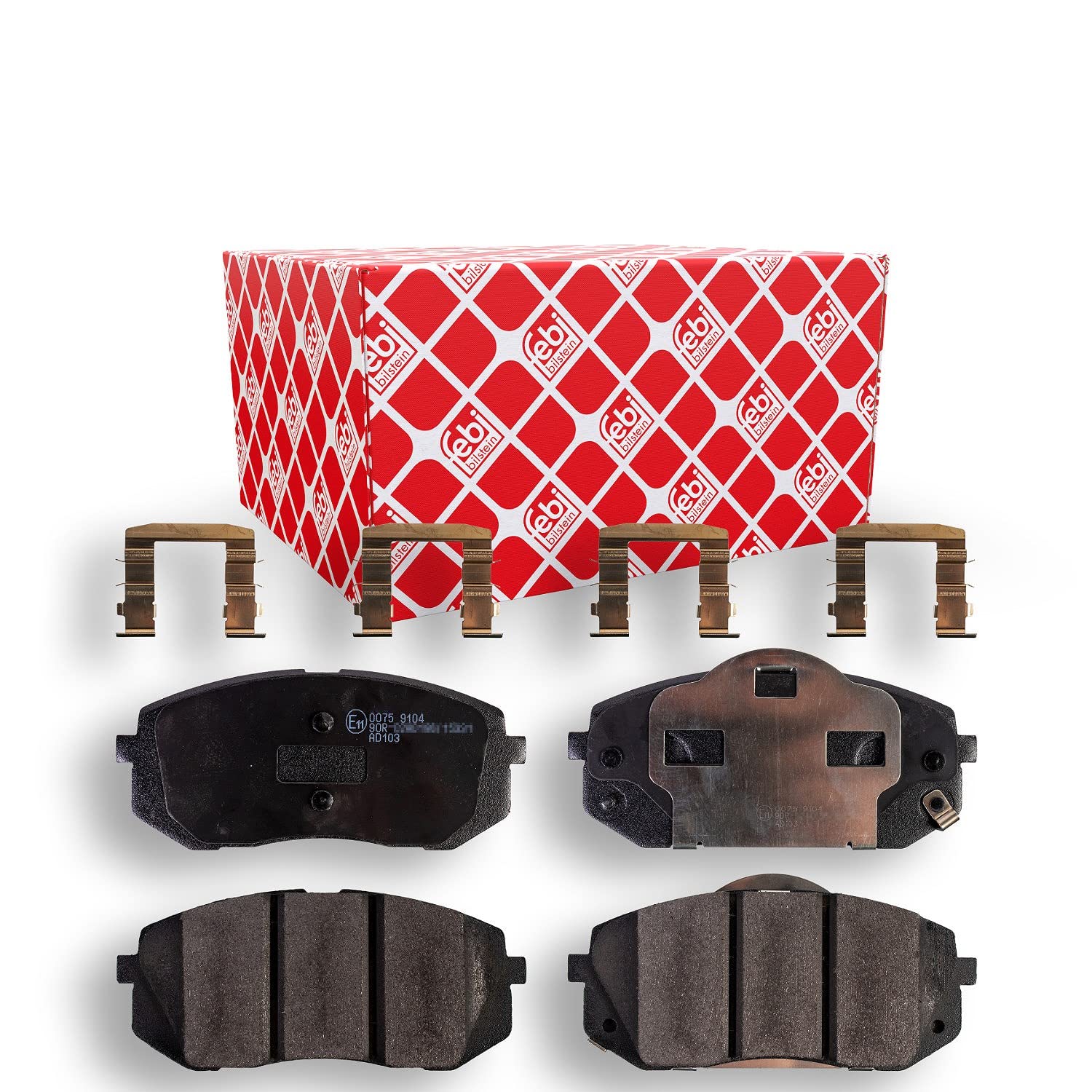 Front FEBI BILSTEIN 116410 Brake Pad Set, disc brake for KIA
