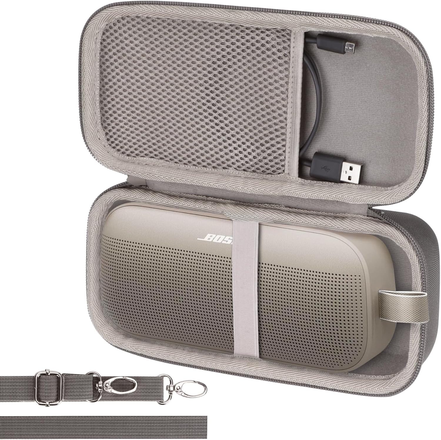 Hard Case Compatible with Bose SoundLink Flex 2nd Gen/Bose SoundLink Flex Portable Speaker, Sandstone Case - Image 2