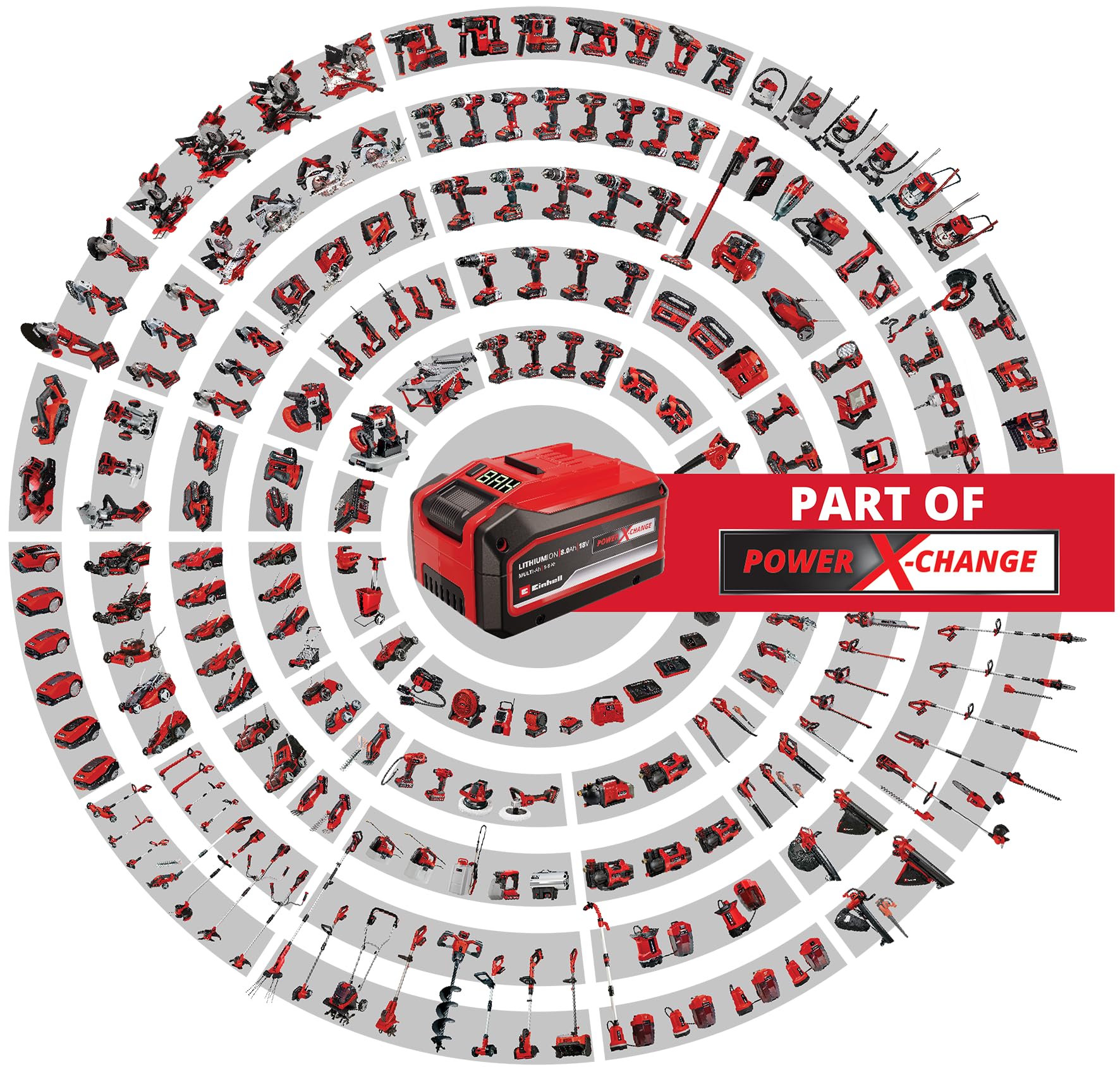 Einhell Tosaerba a batteria GE-CM 18/32 Li-Solo Power X-Change (18 V, larghezza di taglio 32 cm, fino a 180 m², brushless, cestino raccoglierba da 25 l, altezza di taglio 30-70 mm, senza batteria)