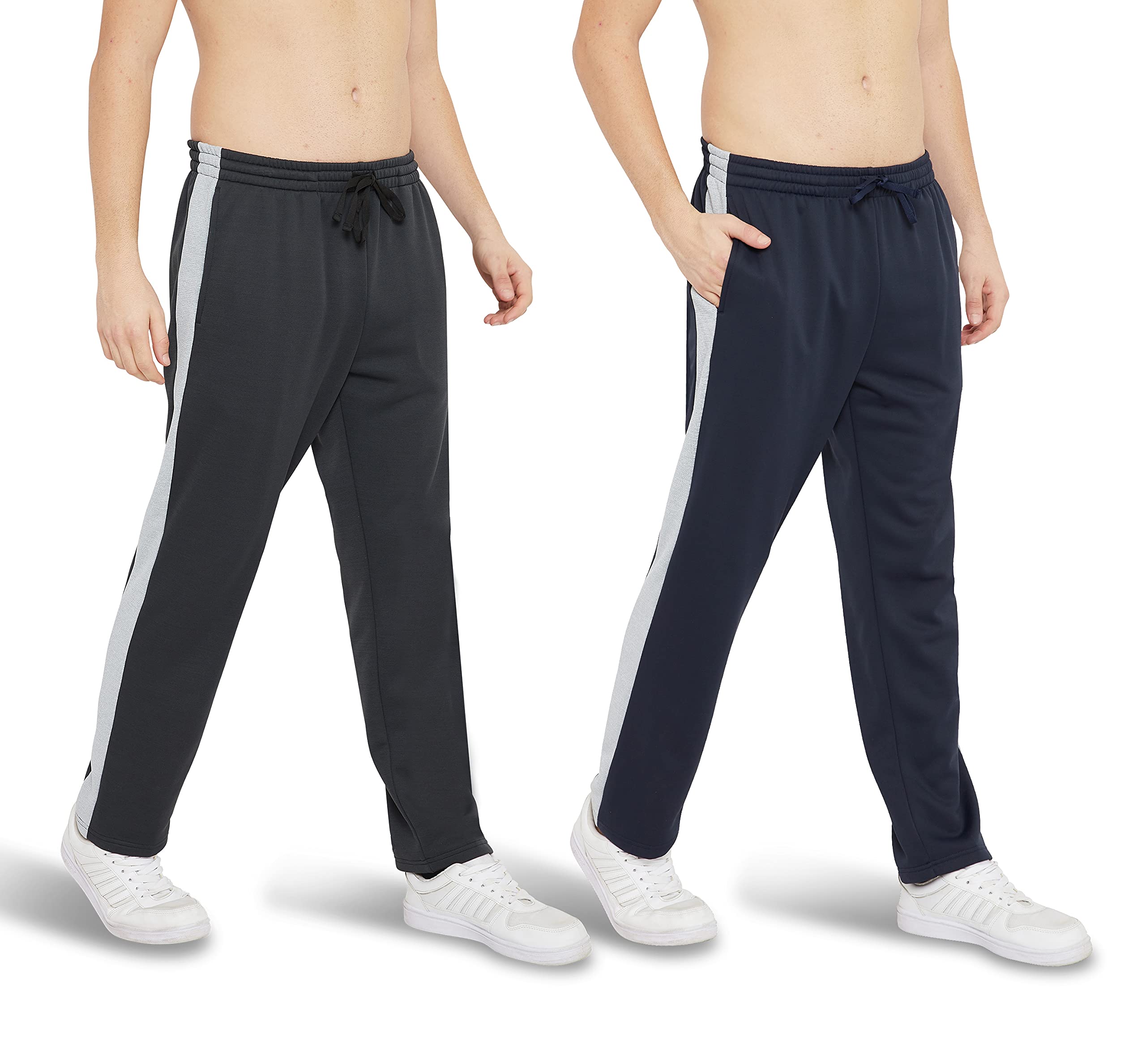 BROOKLYN + JAX2-Pack Men's Track Pants, Active wear for Sports Activities
