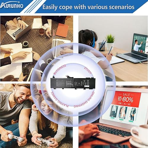 Miniatura 7 de AURUNHO C41N1906-1 90Wh - Batería de repuesto para portátil ASUS TUF Gaming A17 FA706 FA706II FA706IU A15 FA506II FA506II FA506QR 2021 F15 FX506