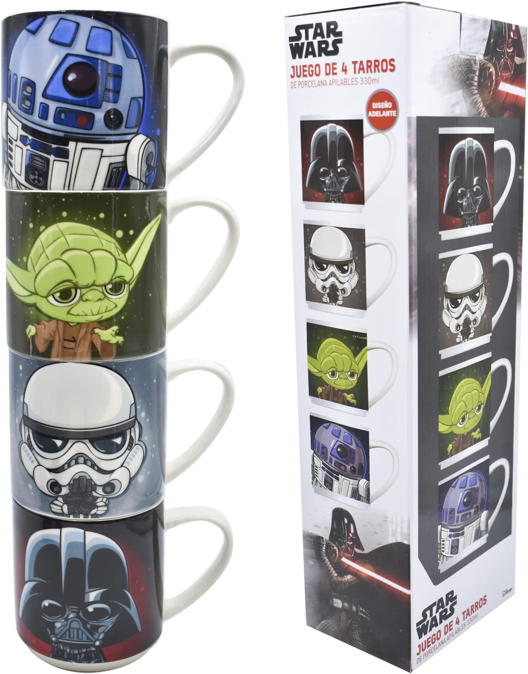 Silver Buffalo Star Wars You R2 - Taza De Café De Cerámica Con Capacidad Para 20 Onzas Exclusiva De Toynk