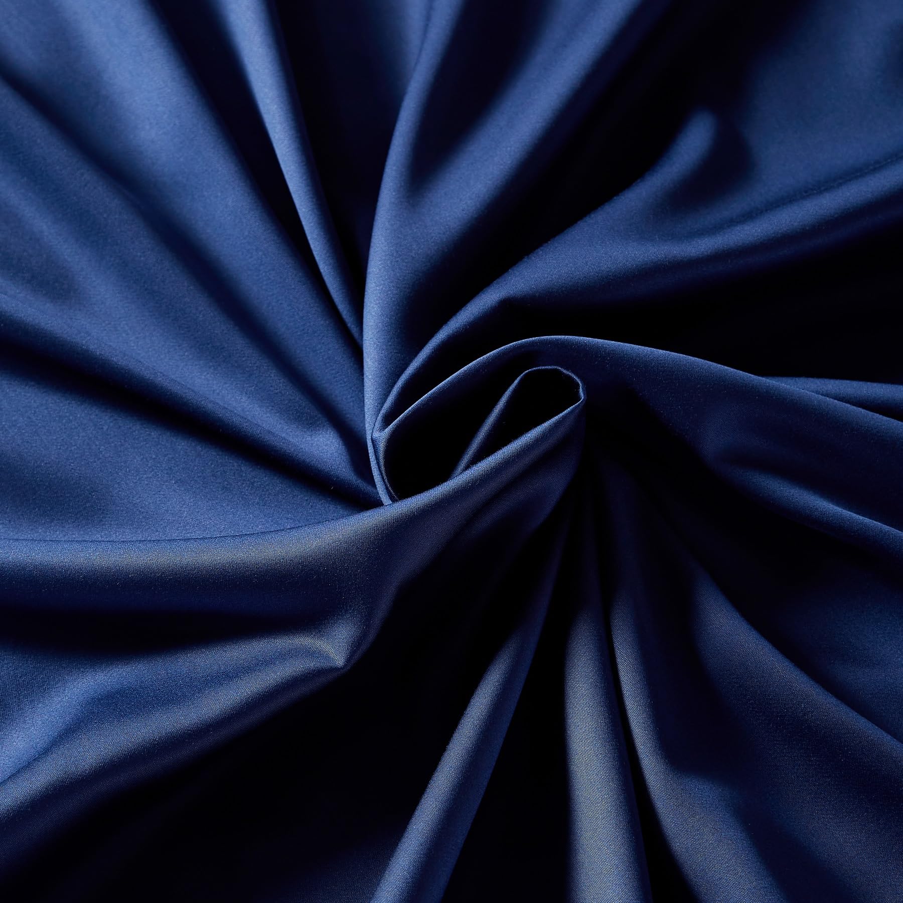Ropa de cama de bambú de 155 x 220 cm, color azul liso, 50 % bambú lyocell, ropa de cama refrescante, suave y transpirable, de seda sedosa, juego de 3 piezas con cremallera y 2 fundas de