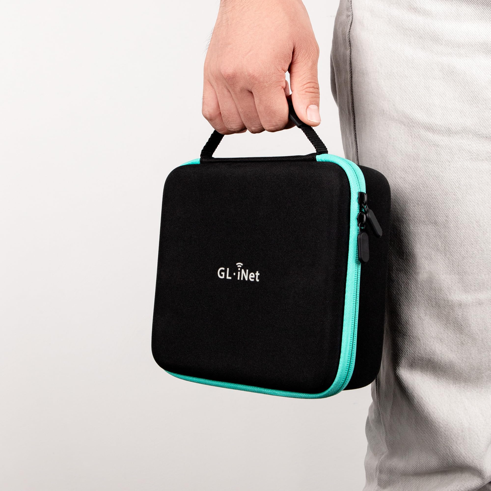 GL.iNet Estuche Organizador Grande de Viaje | Bolsa para Disco Duro | Compatible con Cargadores, Cables, routers de Viaje y routers celulares (X2000, X3000, XE3000)