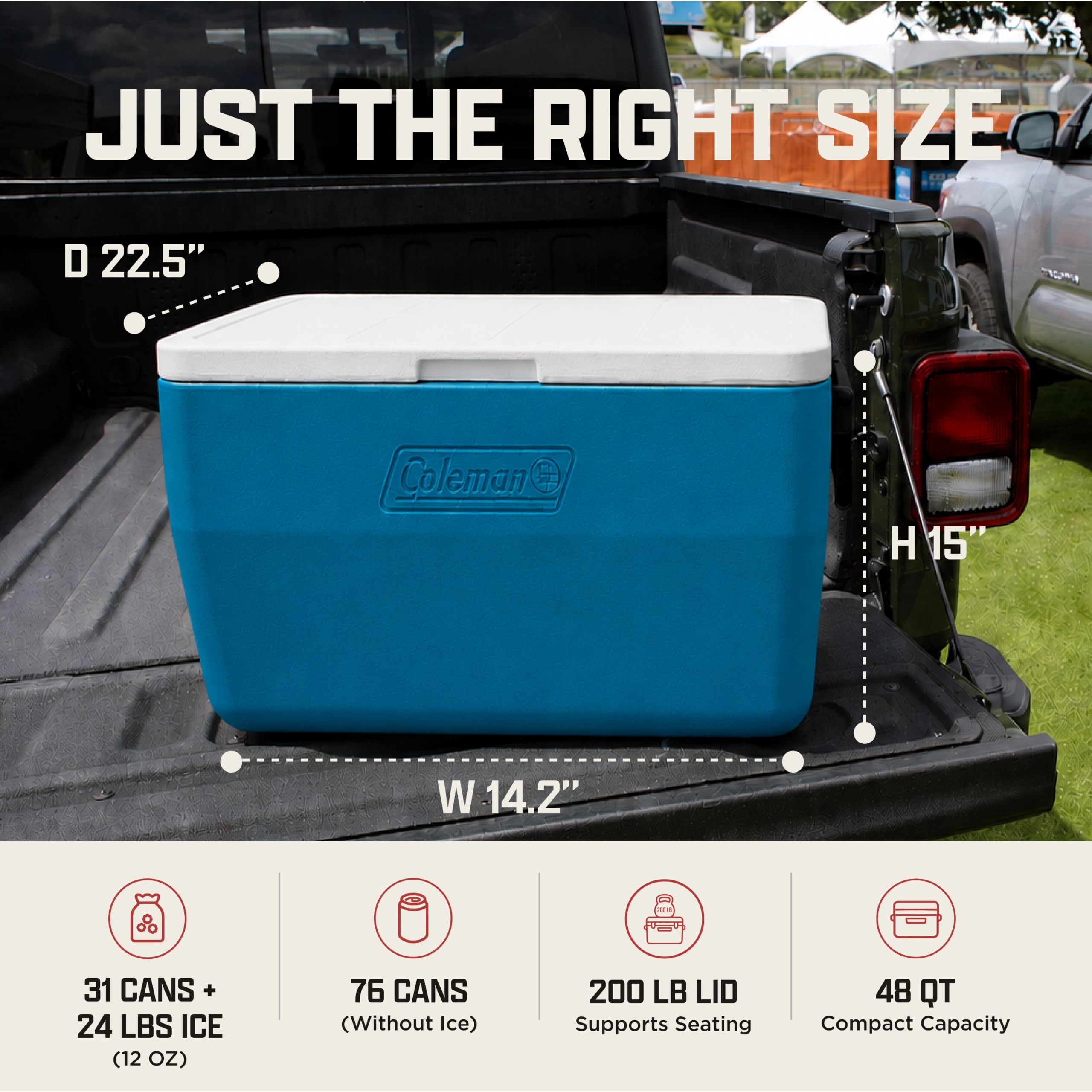 Coleman Glacière : Refroidisseur de 48 litres