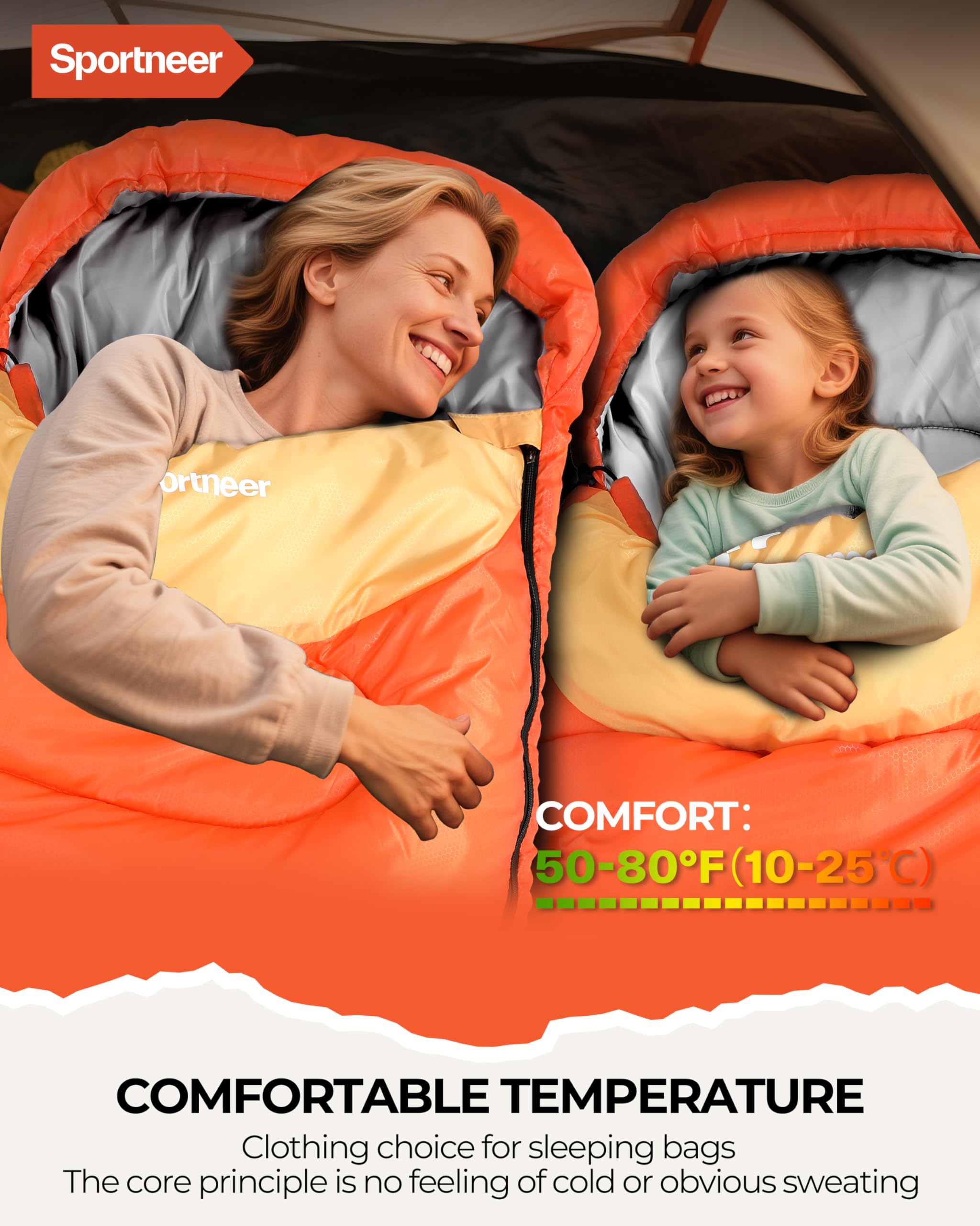 Sacco a pelo per esterni, sportivo, per adulti e bambini, sacco a pelo da campeggio, per escursioni, viaggi con zaino