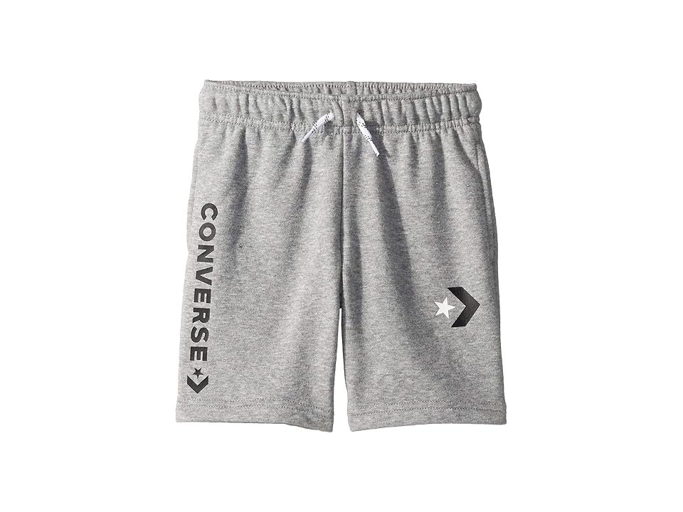 

Converse Kids Star Chevron Graphic Shorts (Toddler/Little Kids) (Dark Grey Heather) Boy's Shorts