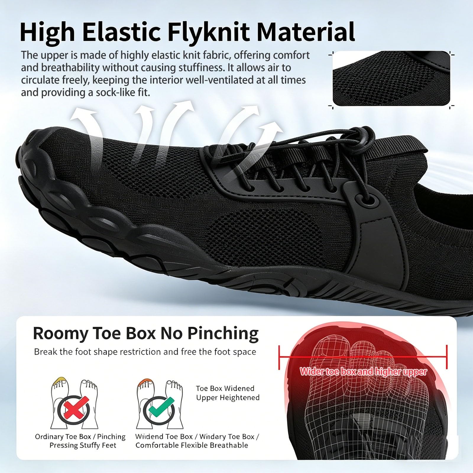 Scarpe Da Scoglio In Maglia Traspiranti Escursionismo Barefoot Shoes
