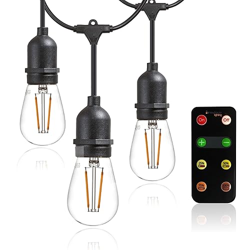 Remote Control String Patio Lights Amazon Com