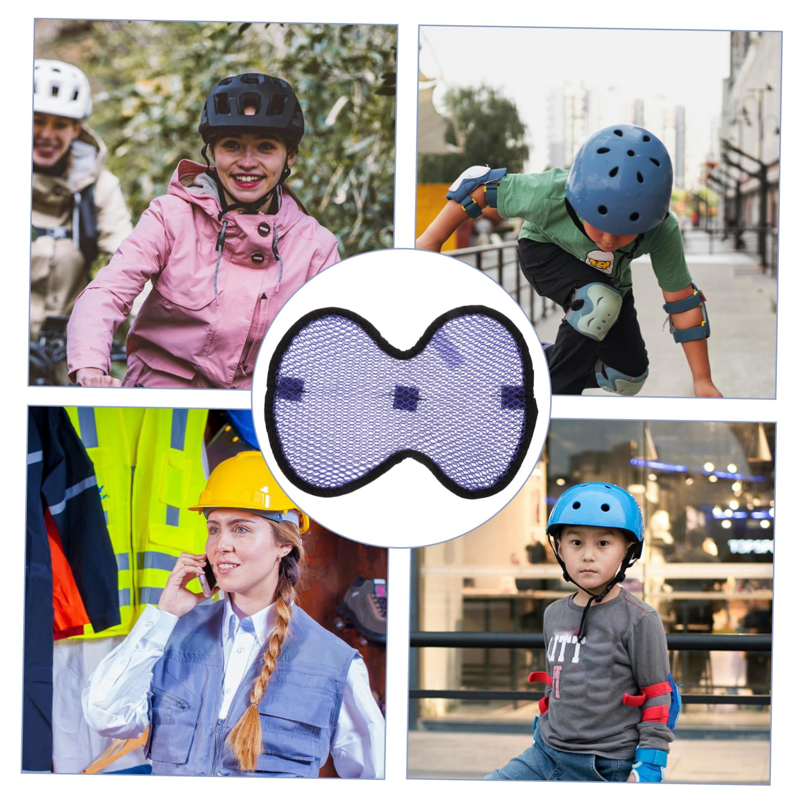 TOPPERFUN Breathable Helmet Padding Insert Comfortable Washable Helmet Pad for Motorcycling Cycling Sports Comfort Safety for Cycling Enthusiasts