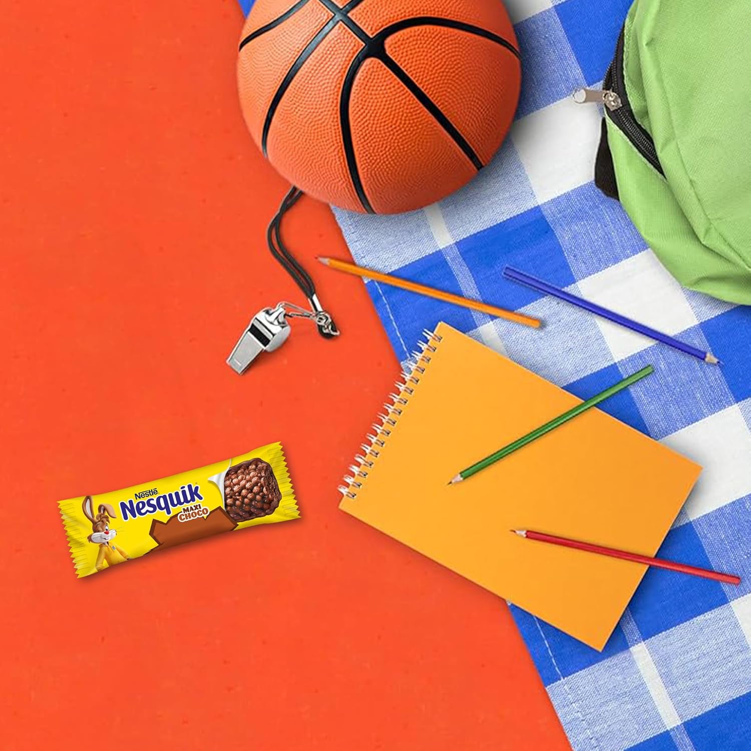 NESQUIK Maxi Choco Barretta di Cereali Integrali al Cioccolato e al Latte, 24 Pezzi da 25g (600g) - Immagine 3