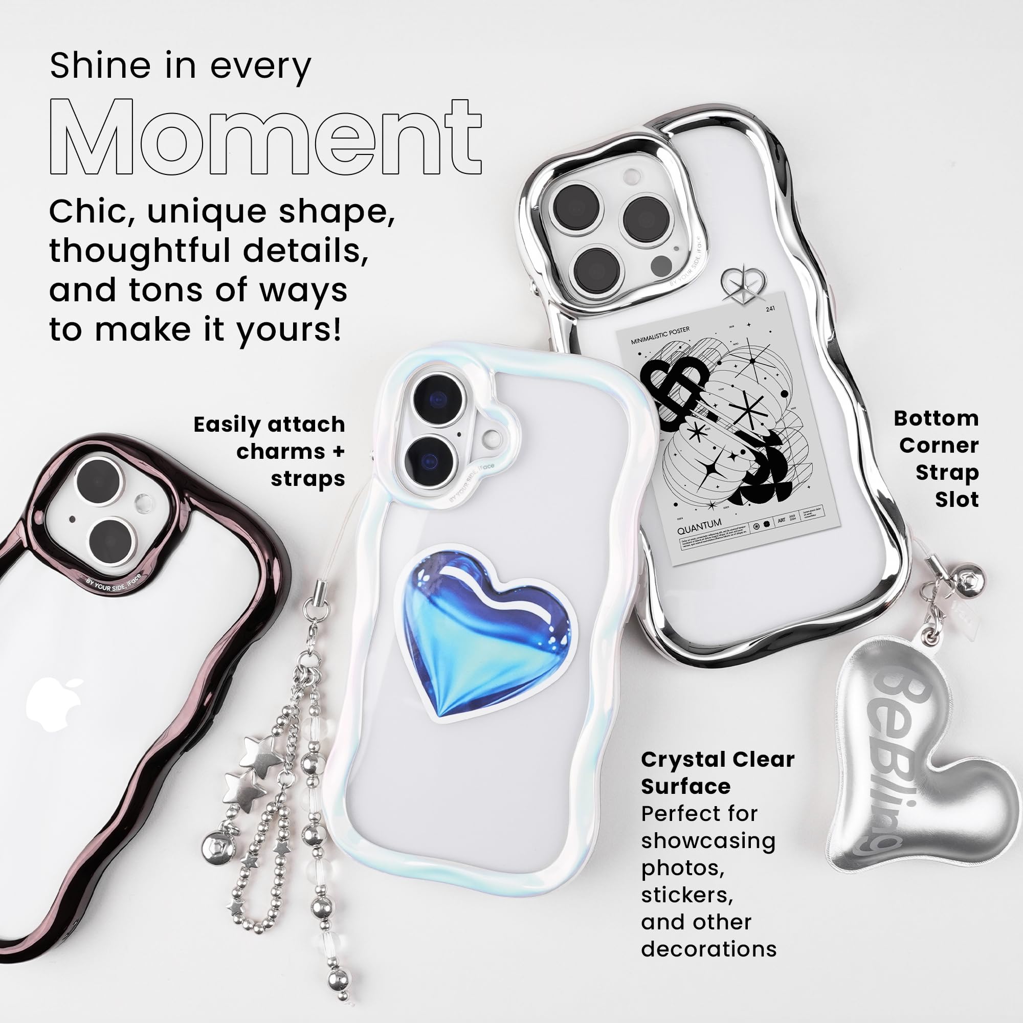 Amazon.co.jp: iFace BeBling iPhone 16 Pro Wave スマホケース
