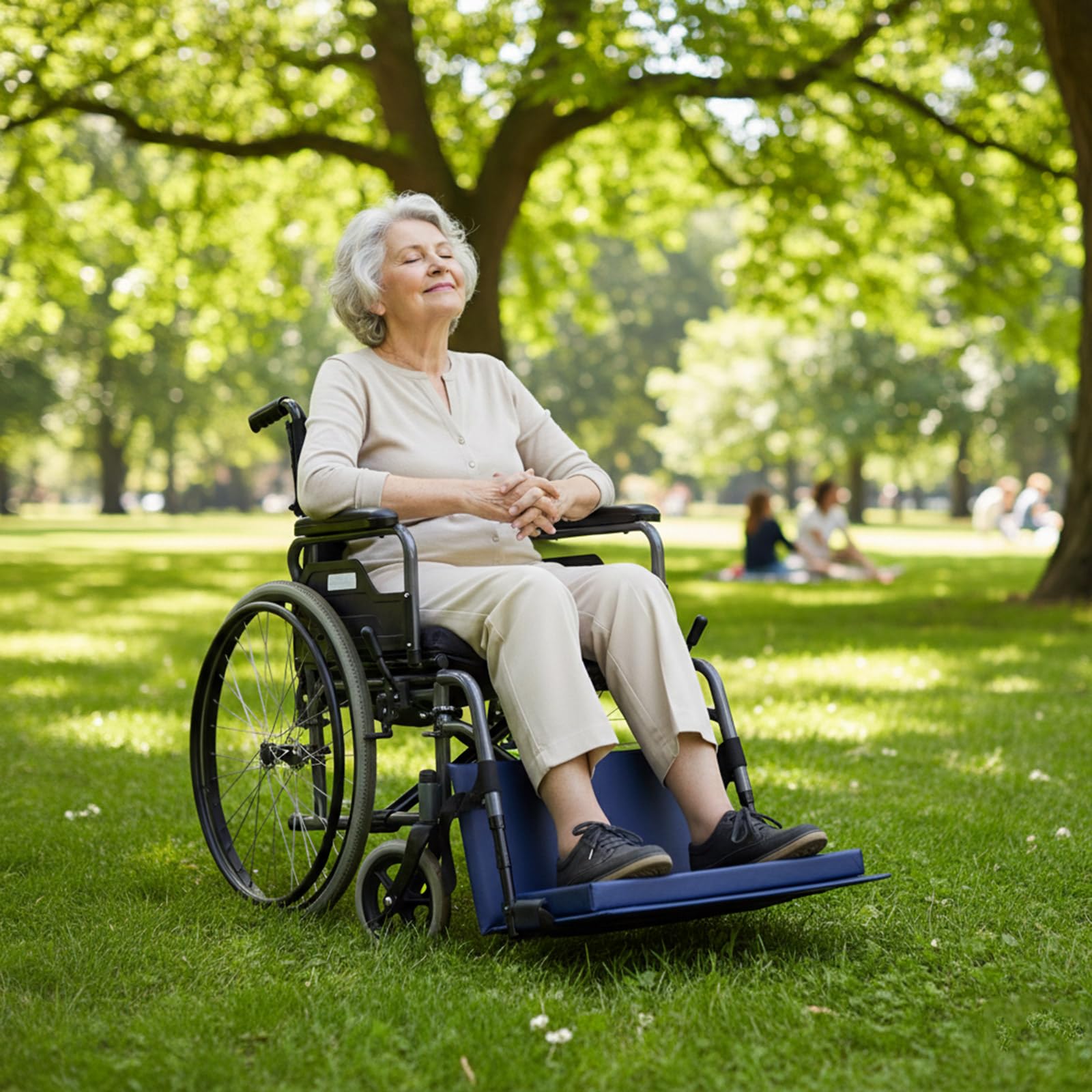 Reposapiés ergonómico para silla de ruedas con sustancia suave para facilitar los pies y estabilidad, reposapiés para silla de ruedas