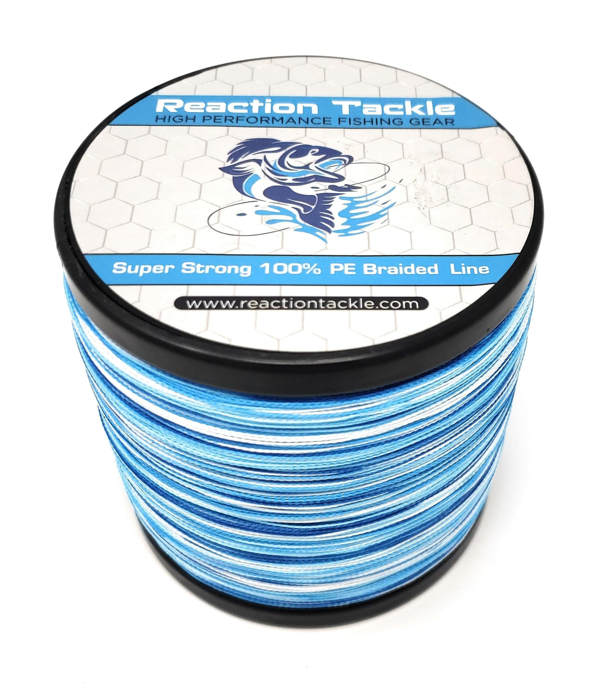 Reaction Tackle Braided Fishing Line - Professional Performance for Saltwater or Freshwater Fish - Colorful Line for Increased Visibility