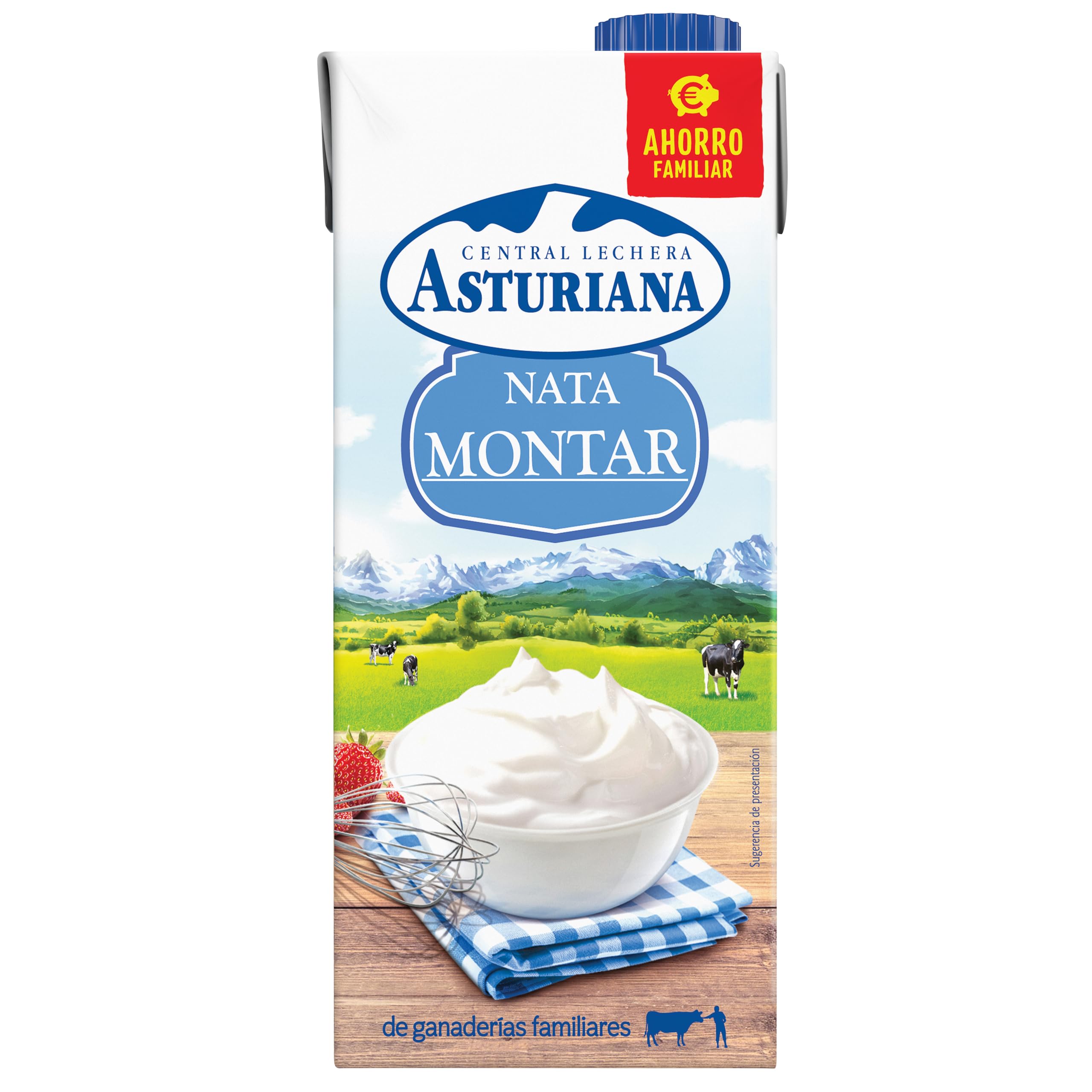 Central Lechera Asturiana Nata para Montar 35% MG Brik 1L