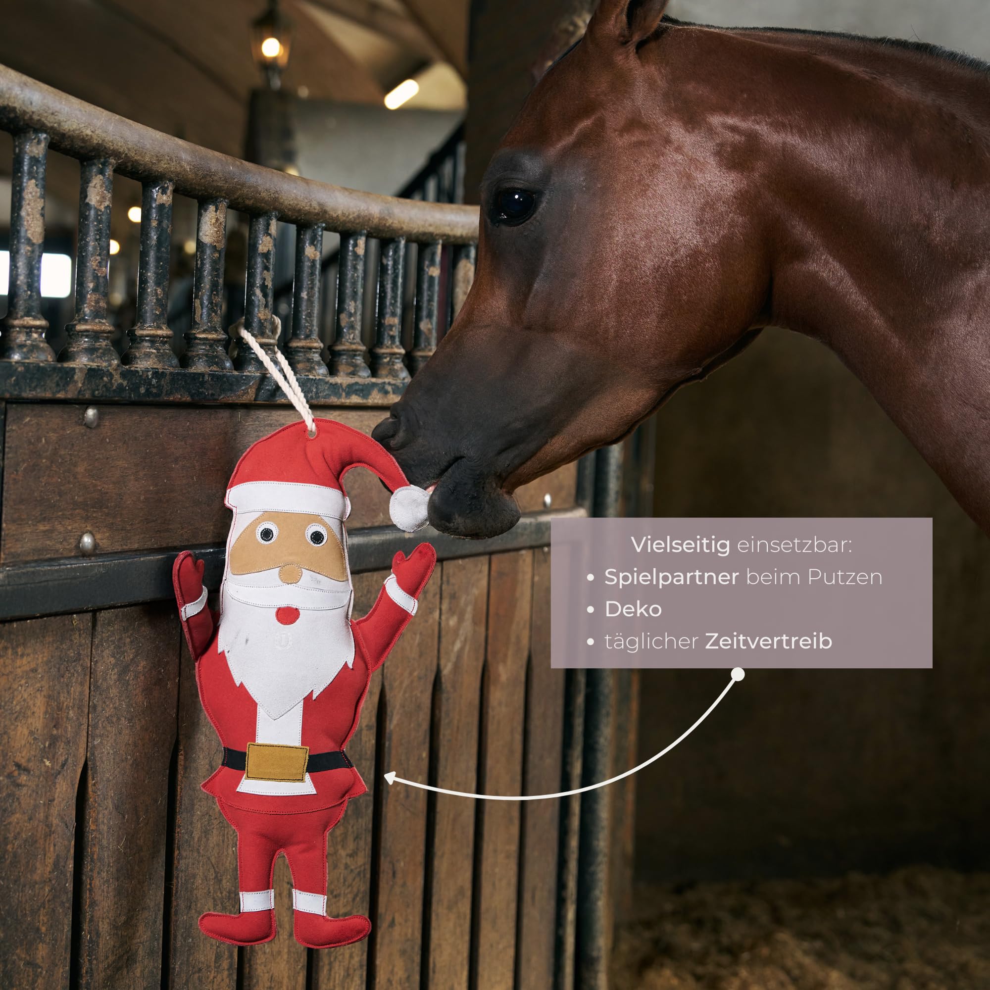 Imperial Riding Stable Buddy z zamszu, zajęcie dla koni i kucyków, zabawka przeciw nudom, rozrywka do pudełka, padoku lub przyczepki do koni, księżyc