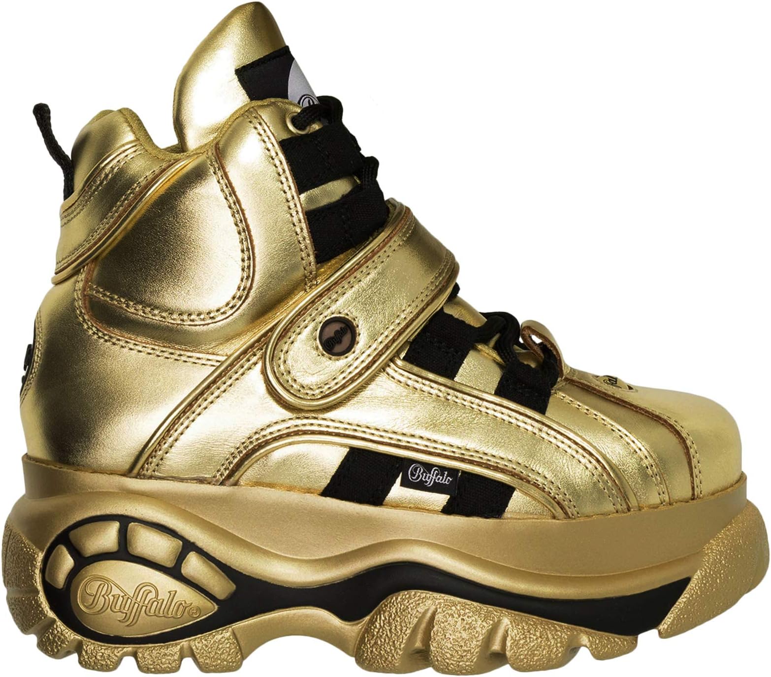 Buffalo Womens Classics 2.0 Leather Gold Boots 3 UK