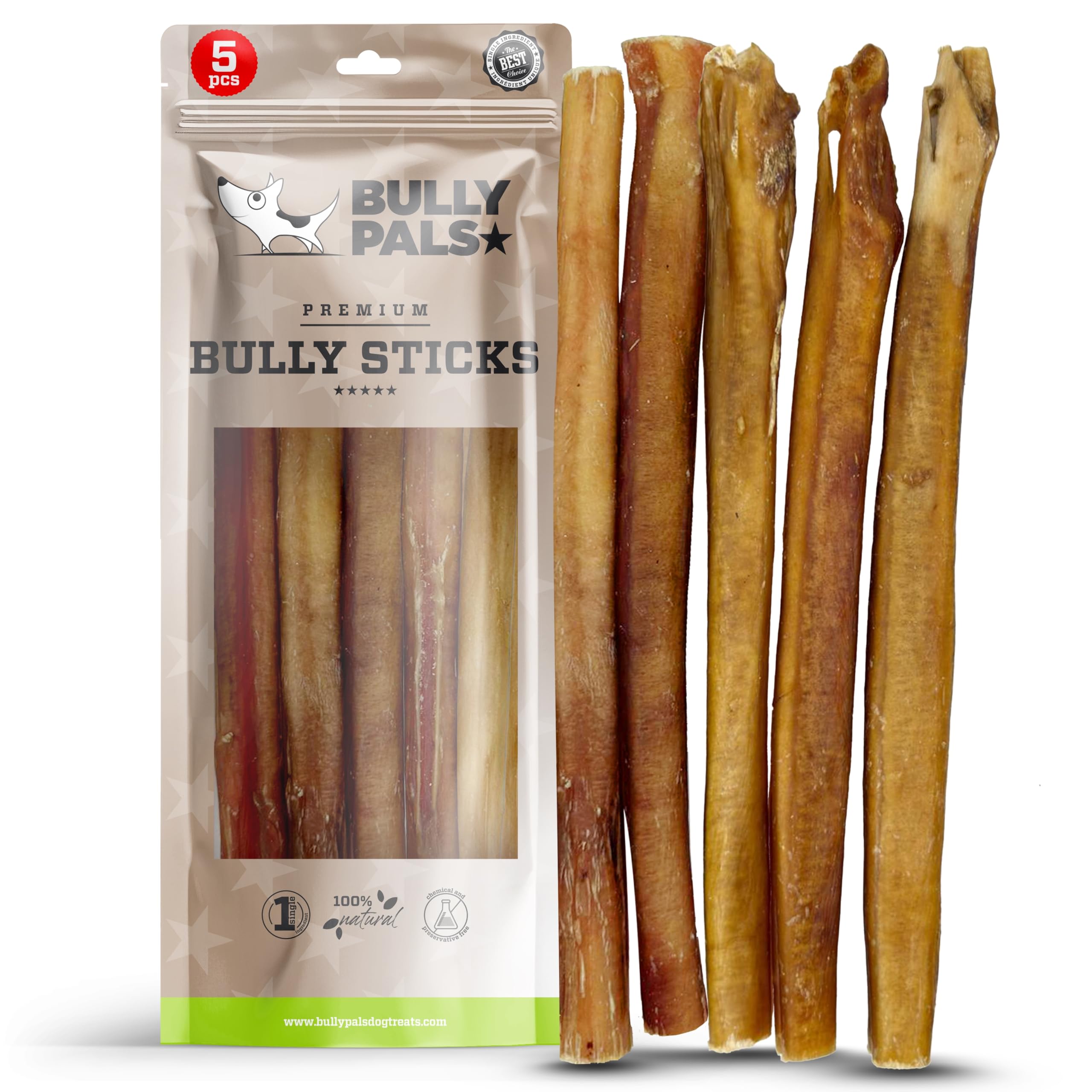 BULLY PALS 12 Inch Jumbo Bully Sticks