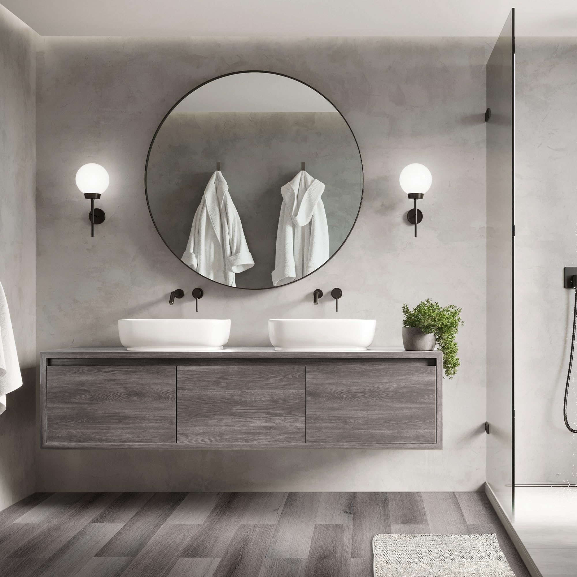 ML-Design Suelo Vinílico Adhesivo de PVC 11,15 m² Color Pino Gris Grosor 2mm Planchas de Vinilo Autoadhesivas 91,5x15,3cm 80x Láminas Aspecto Madera Antideslizante Impermeable Fácil Instalación