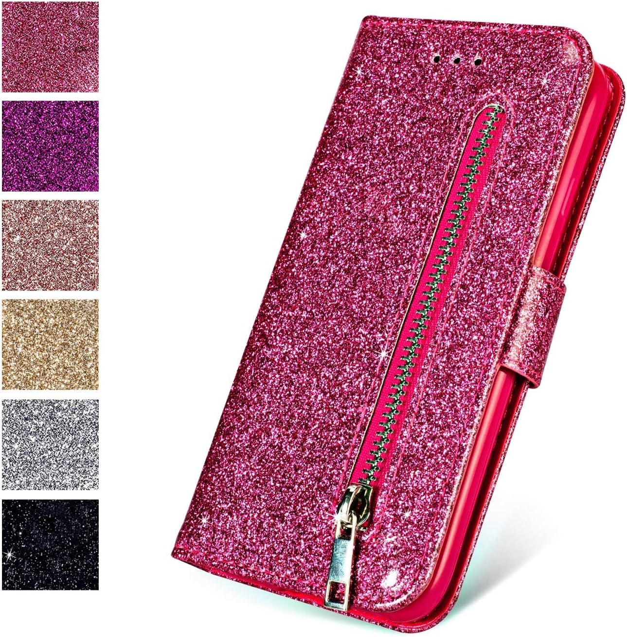 Étui Portefeuille En Cuir PU Pour IPhone (7 à 14, SE, X) - Protection Complète - Neuf
