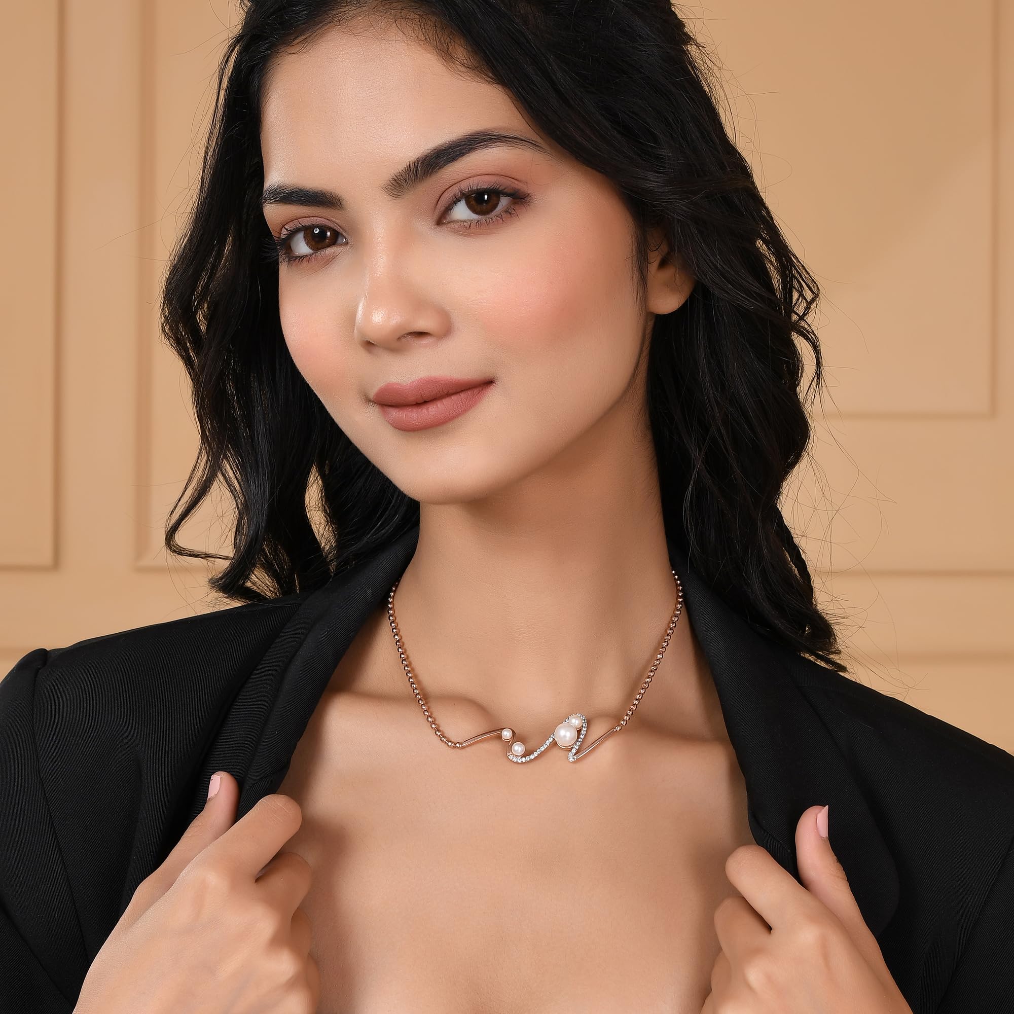 Stylish Brass Necklace Set