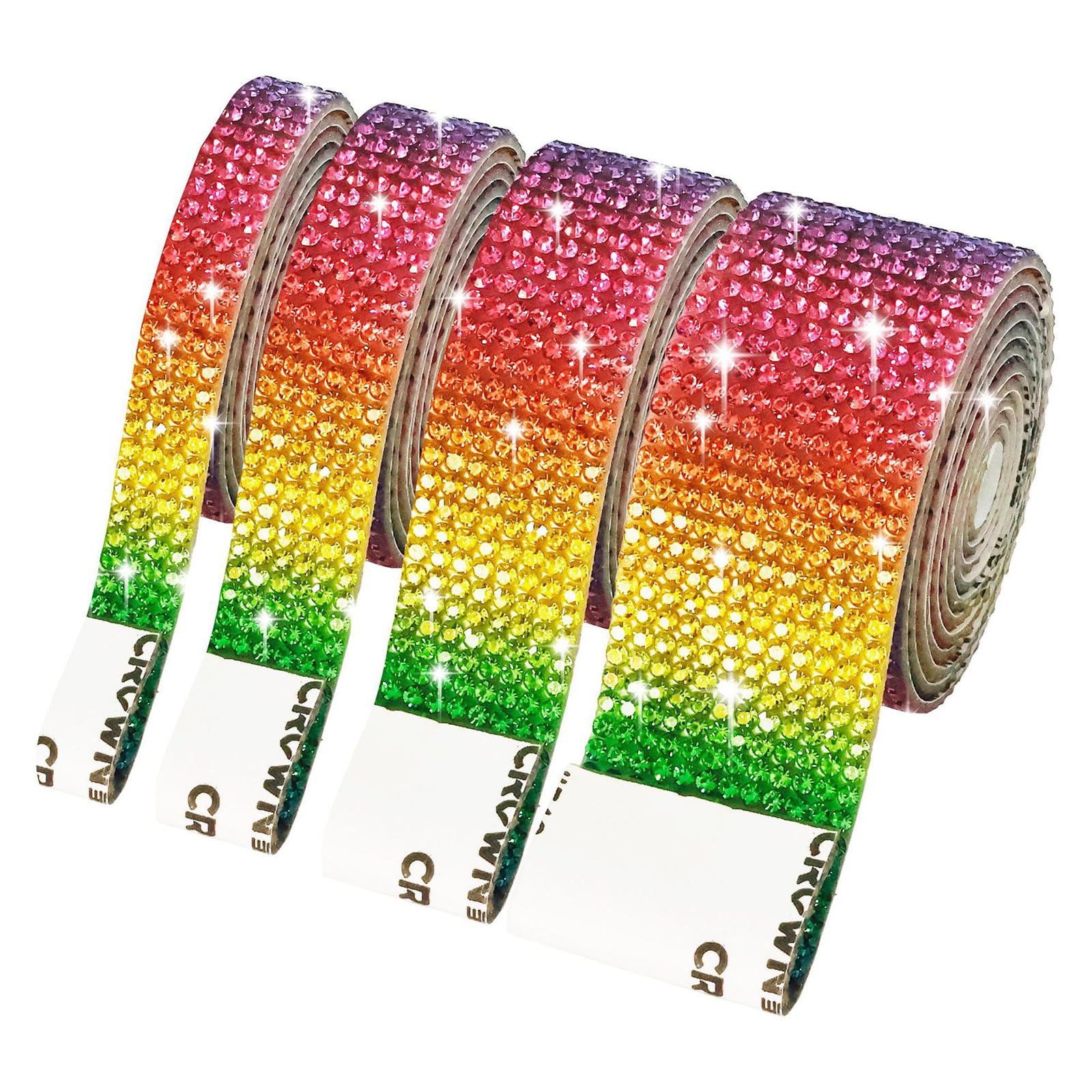 NVOQILIN Multiple Row Rhinestones Decorative Ribbon for Enhancing Apparel and Party Decoration Wedding Decoration Rhinestones