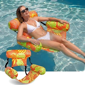 Inflatable Pool Float Adult Floating Lounge Chair