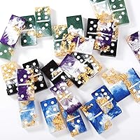 Vista 4 de LET'S RESIN Moldes de Resina, Molde de Epoxi de Dominó Doble 6 Tamaño Estándar, Moldes Brillantes para Fundición de Resina, Moldes de Silicona