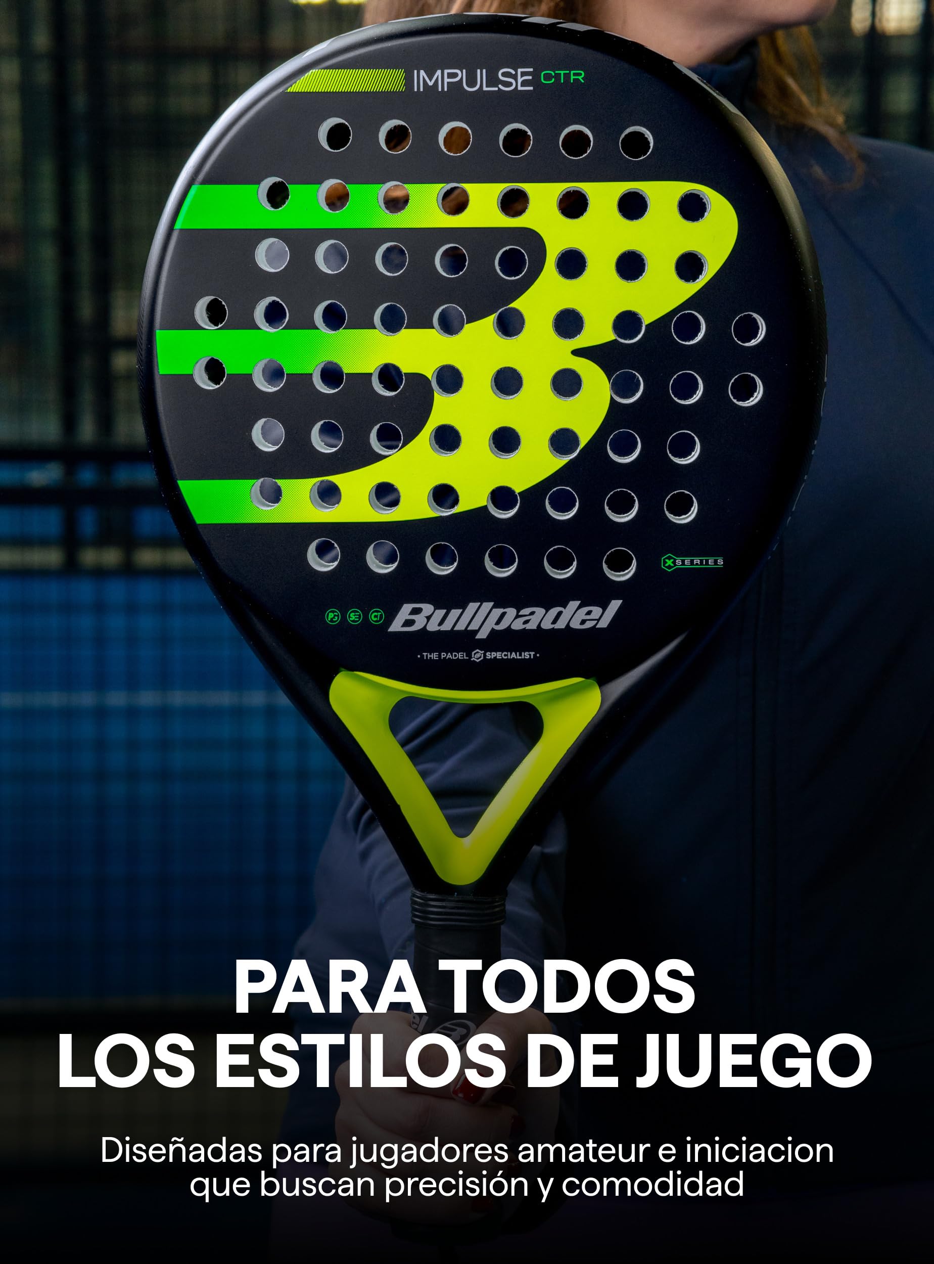 Bullpadel Impulse Ctrl 2026 Pala de Pádel de Control Forma Redonda