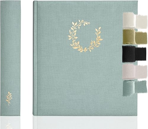 Miniatura 10 de Álbum de recortes premium  Álbum de fotos con espacio de escritura  100 páginas para múltiples tamaños de fotos, 4 x 6, 5 x 7, 6 x 8, 8 x 10  Álbum