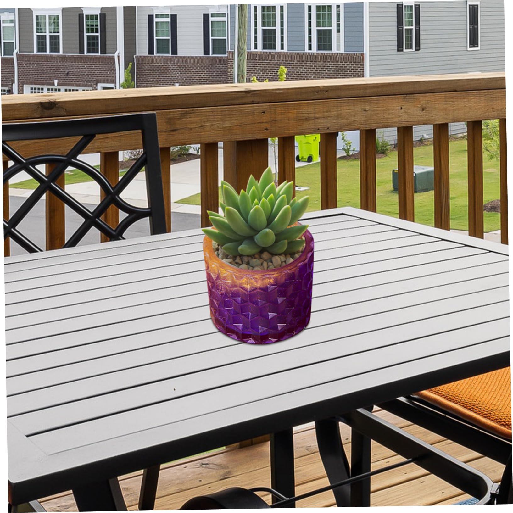 Toyvian 5 Pièces Moule en Silicone pour Pot de Fleur Petit Miel jardinière Faisant Moule moules en résine époxy moules à béton Moule d'artisanat Gel de silice Blanche