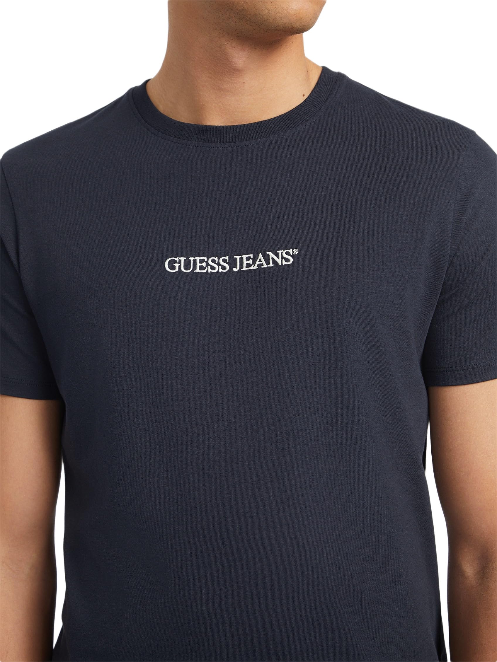 GUESS Camiseta delgada con logotipo bordado