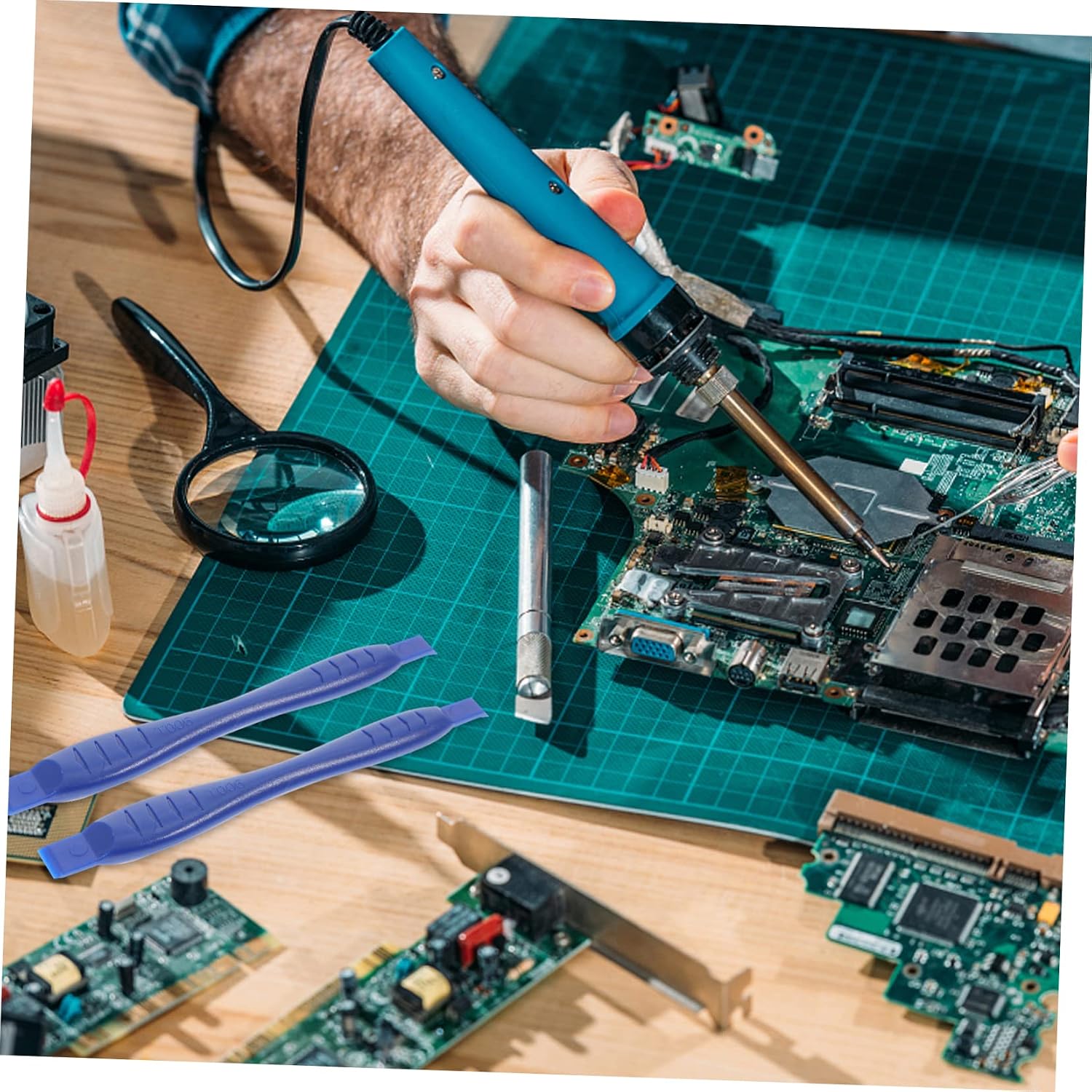 20Pcs Disassemble Tool Portable Cell Phone Opening Pry Tool Lightweight Multi Functional Tablet and Laptop Repairing Kit Durable Non Slip Design for Easy Handling