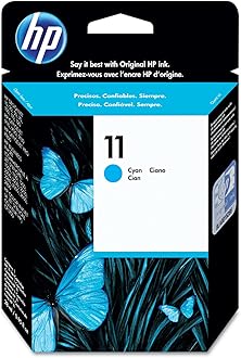 HP C4836A 11 Original Ink Cartridge, Cyan, Single Pack