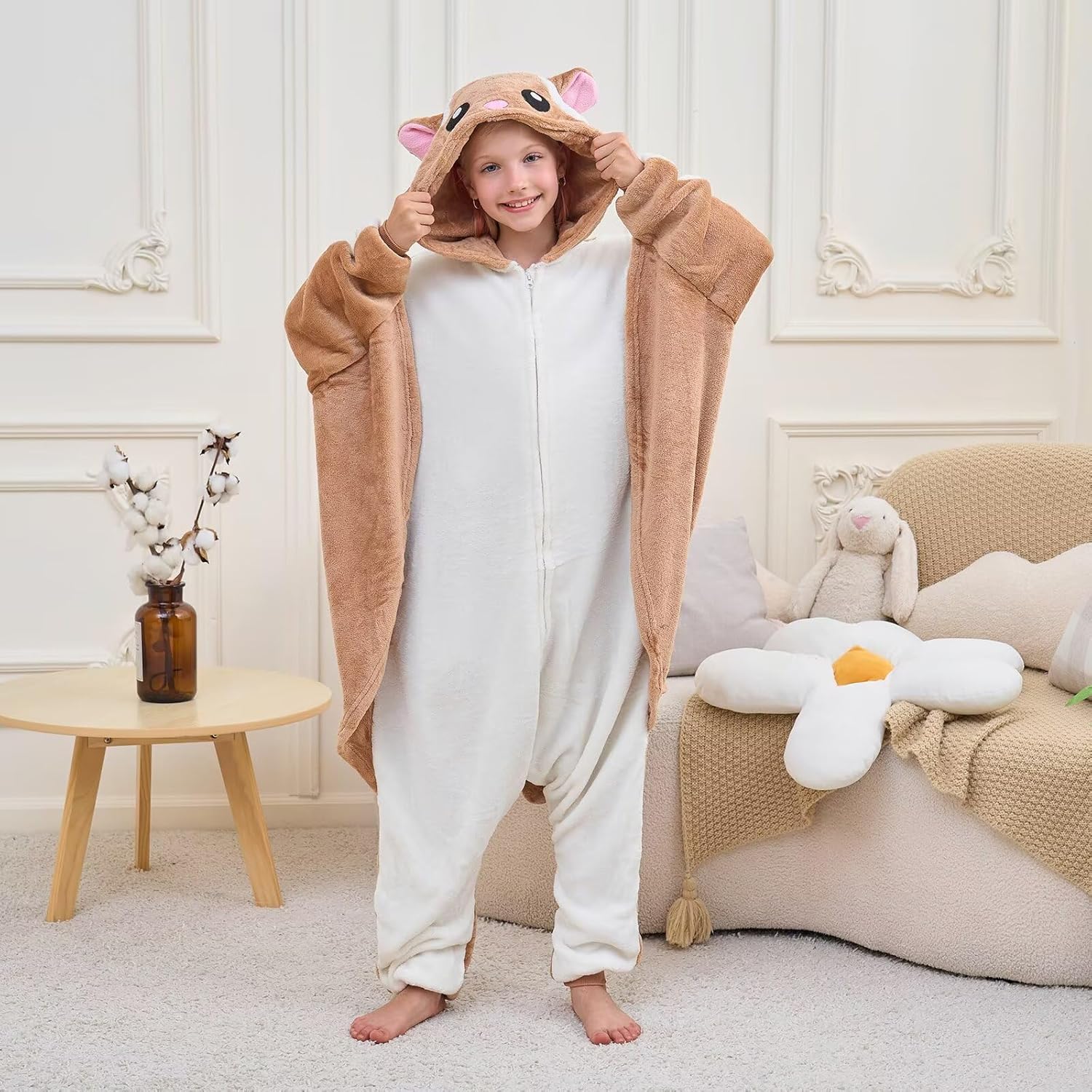 Kids Onesie Pajamas, Flanne Children Animal Halloween Costume, One Piece Cosplay Homewear for Girls Boys - Image 3