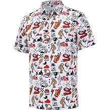 Mens Golf Polo Shirts Short Sleeve Performance Moisture Wicking Dry Fit Casual Print Funny Golf Polo Shirts for Men