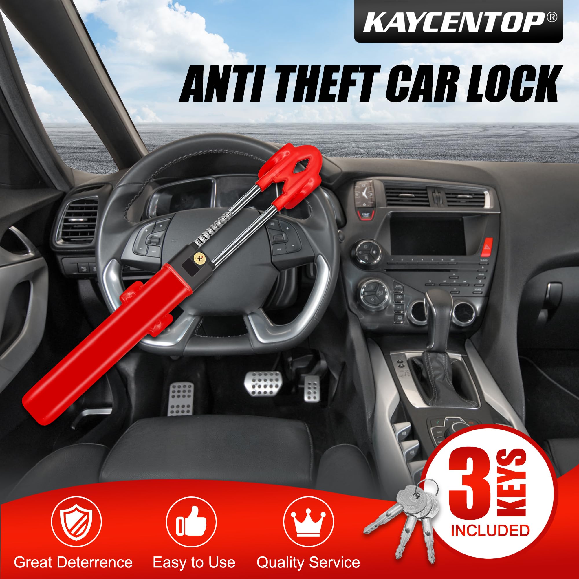 Kaycentop Steering Wheel Lock