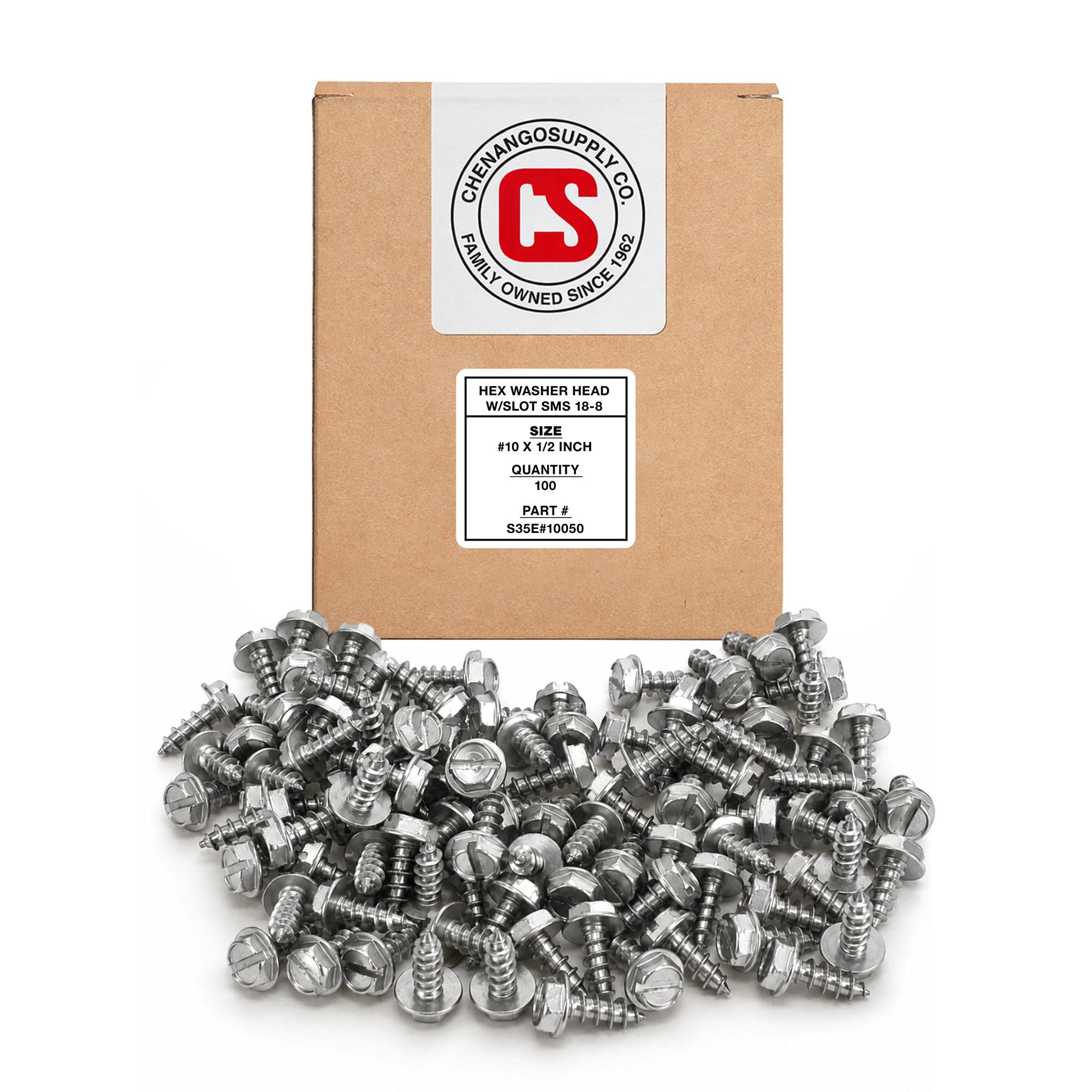 Stainless Steel Sheet Metal Screws - #10 x 3/4" -11